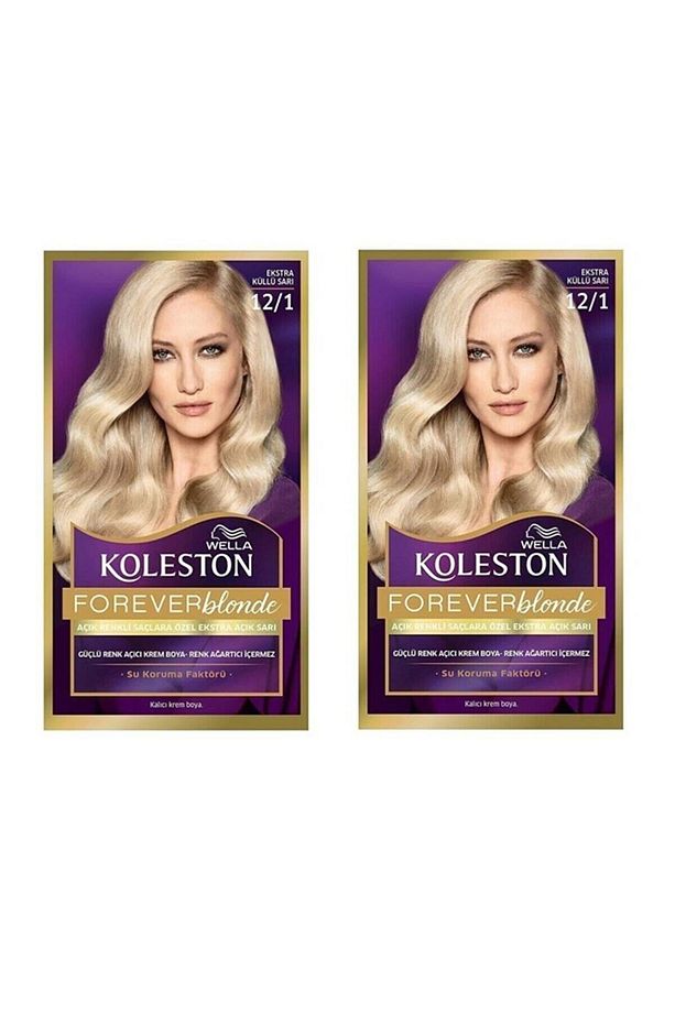 Koleston Kit Saç Boyası 12/1 Ekstra Küllü Sarı x 2 Adet - 1