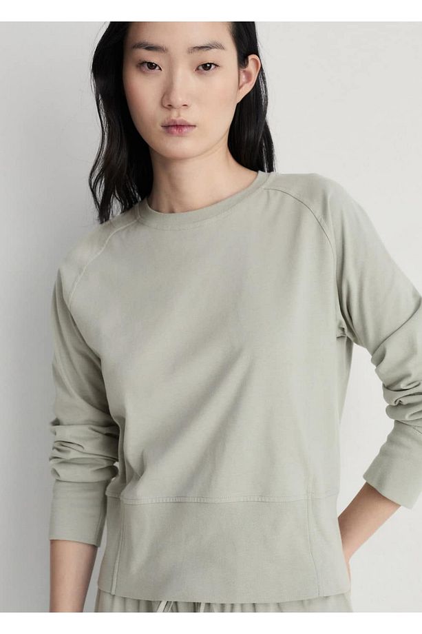Yumuşak apreli pamuklu sweatshirt - 2