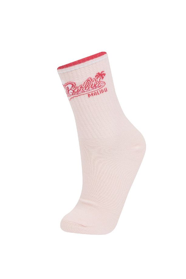 Kız Çocuk Barbie 2'li Pamuklu Uzun Çorap D1729a8ns - 2