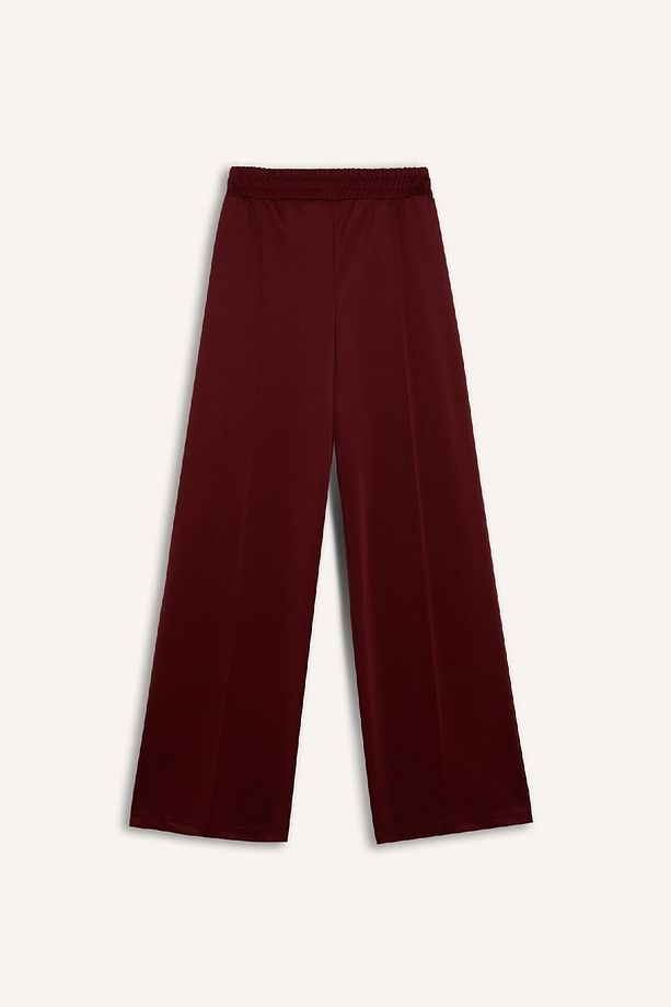 Wide Leg Geniş Bol Paça Eşofman Altı Basic Düz Beli Lastikli Bağcıklı E3953ax24wn - 7