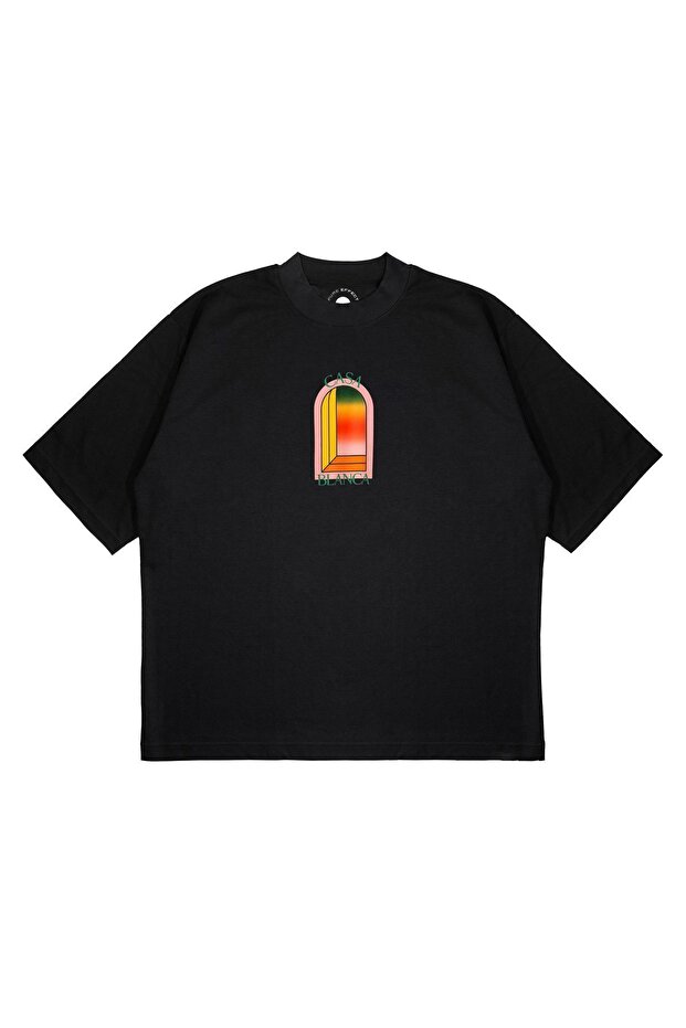 Unisex Oversize Casablanca 4 Printed Boxy Fit Thick Fabric T-Shirt