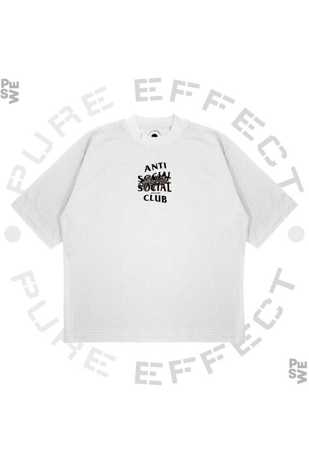 Unisex Oversize Anti Social Social Club Utopia Printed Boxy Fit Thick Fabric T-Shirt