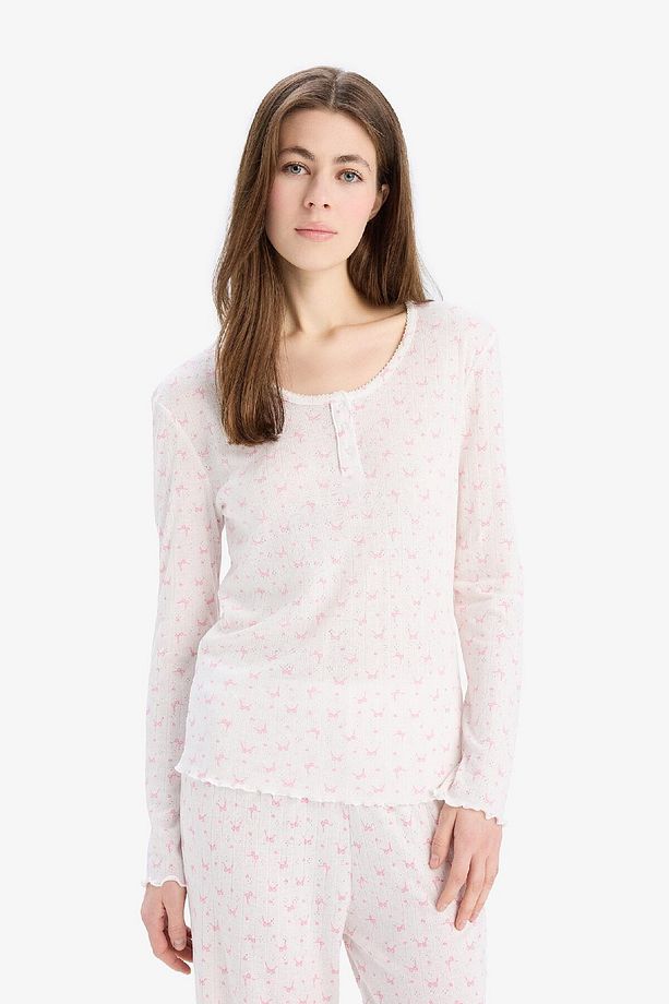 Pijama Takımı Uzun Kollu Üst Uzun Altı-fall In Love D8457ax25sp - 7