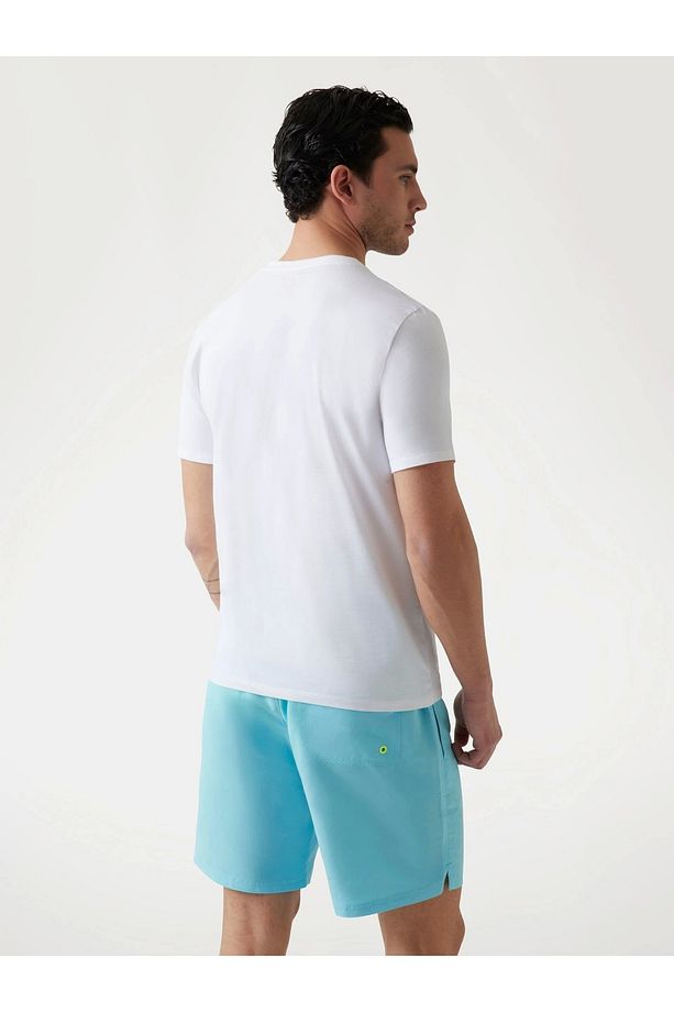 SS CN TRIANGLE PALM TEE Erkek Beyaz T-shirt F5GI00J1314-G011 - 4