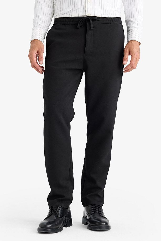 Regular Fit Normal Kesim Kumaş Pantolon Cepli Düz Paça E2937ax24wn - 1