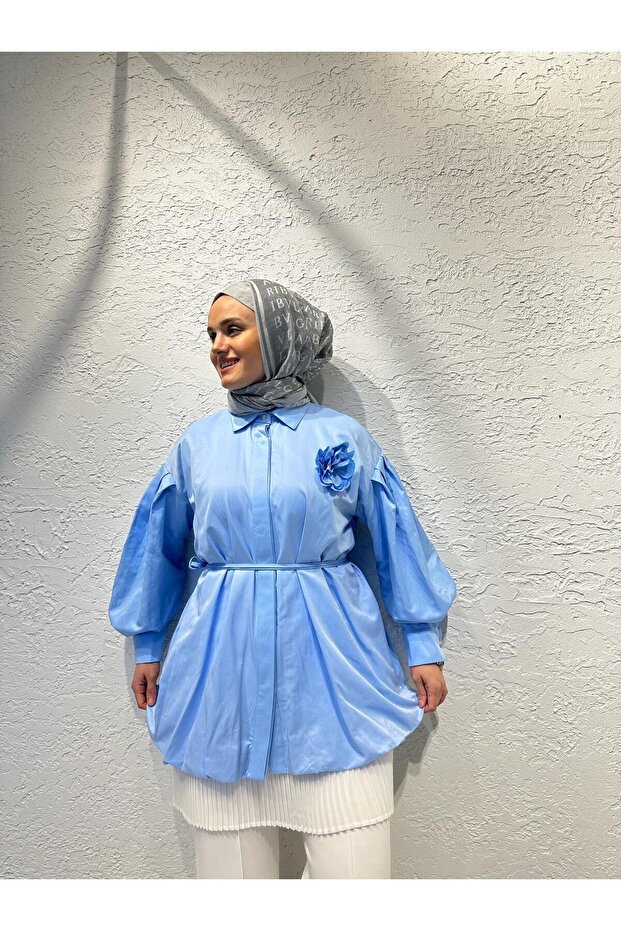 Balon Gömlek Mavi - 1