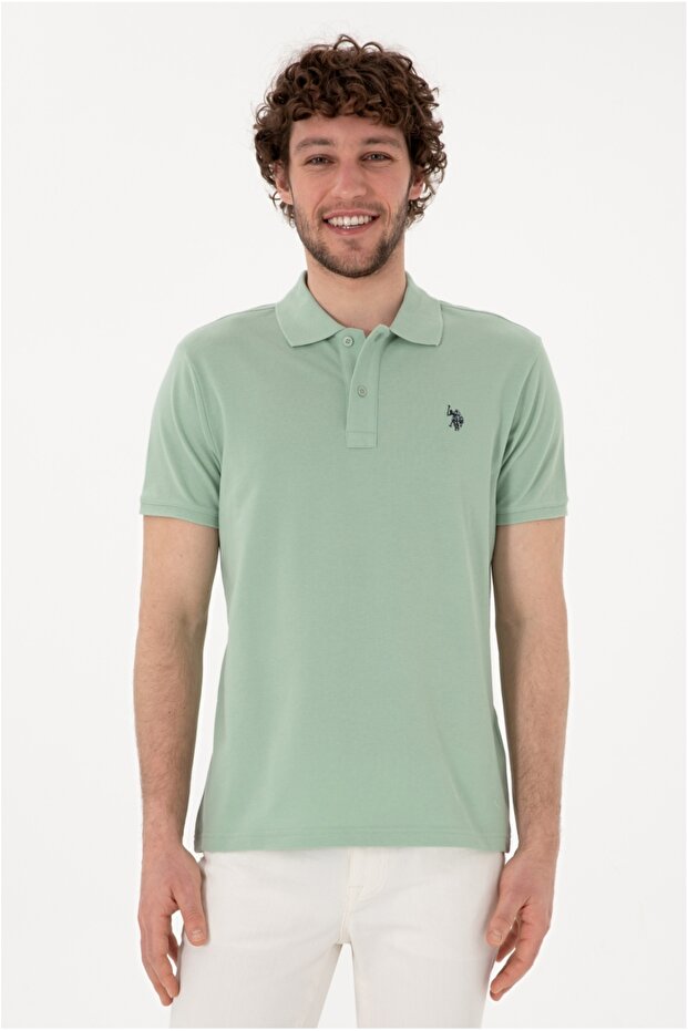 U.S Polo Assn Polo Collar Slim Fit Basic Male T-Shirt