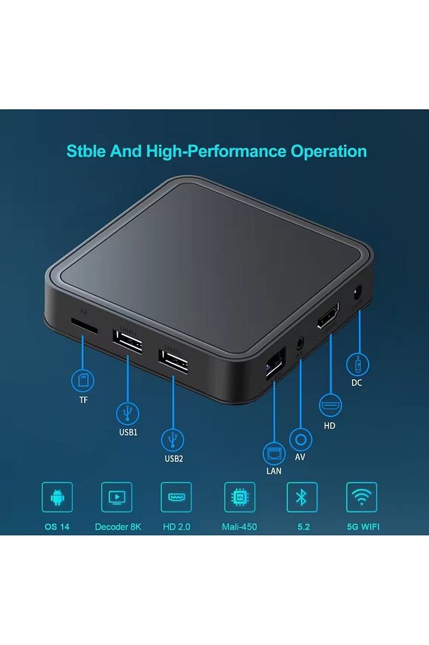Pro Atv 4k Android 14 Wifi 5g Bluetooth Smart Tv Box Android Box Tv ( Türkçe Menü ) - 6