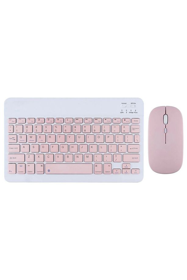 Samsung Galaxy Tab A9 Plus SM-X210 Uyumlu Klavye Mouse Set Pembe - 1