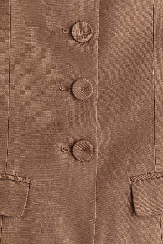 بلوزة باندو بأزرار أمامية - 5