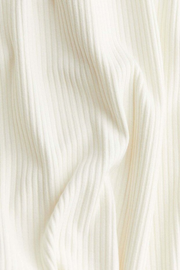 Rib-knit off-the-shoulder dress