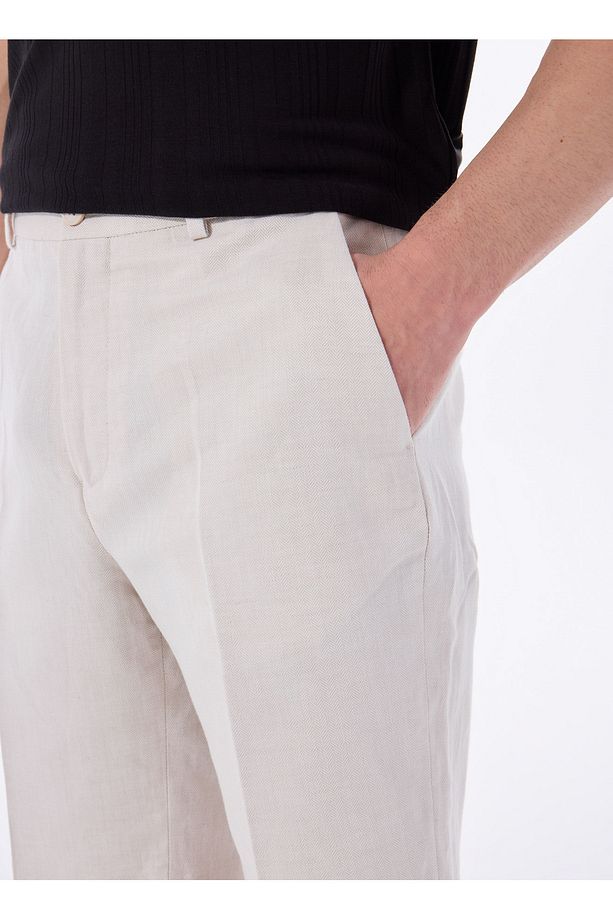 Normal Bel Regular Fit Bej Erkek Bermuda Şort FC5SM-SHT 2538 - 4