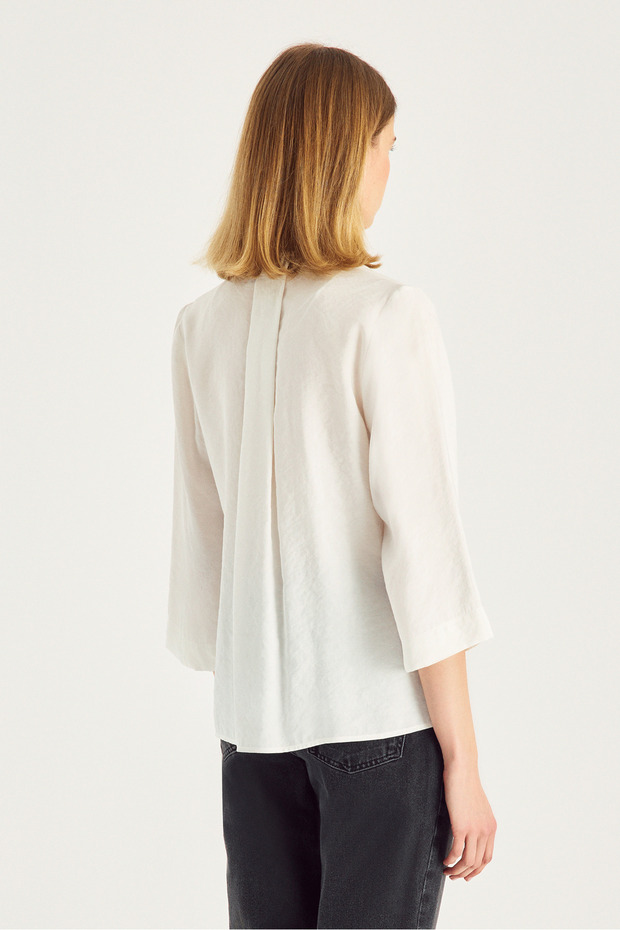 Bluză - Alb - 7