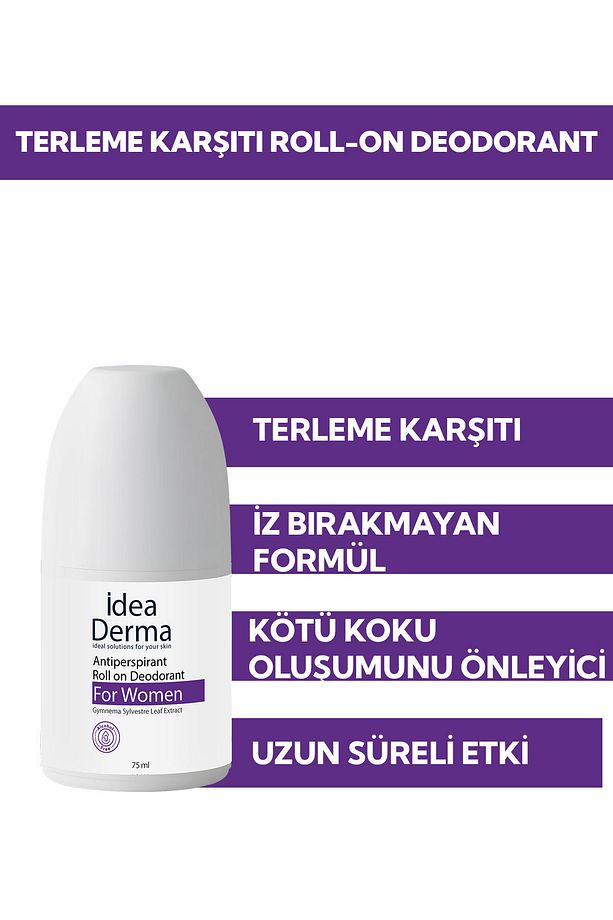 İdea Derma Roll-on Antiperspirant Deodorant 75 ml - Kadınlar İçin - 3