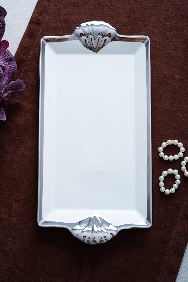 Arven Rectangular Silver Presentation Tray - 41 cm - 4