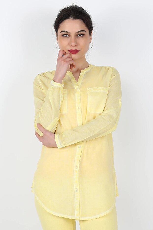 Esmira Voile Yellow Shirt