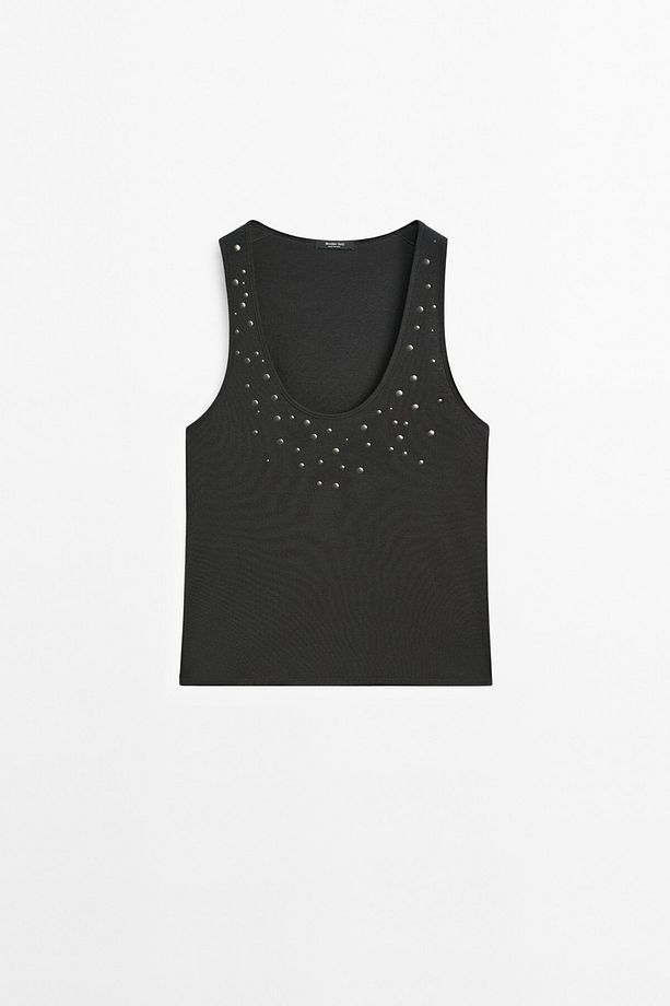 Zımbalı halter yaka top - 2