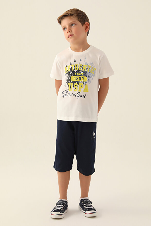 Boy's Cream Pajama Set 50315330 -Vr071