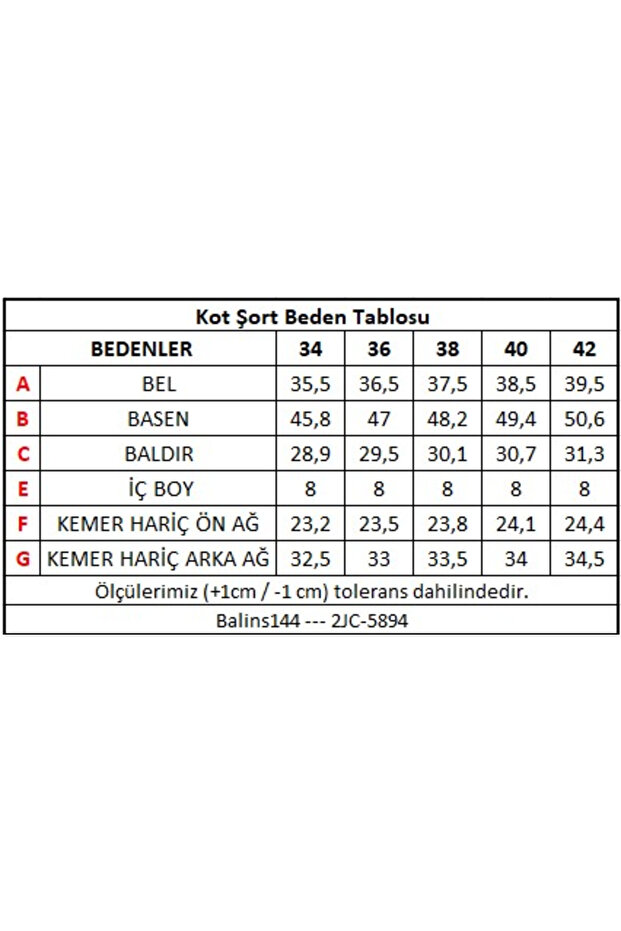 Kadın Kot Şort Gri - 3