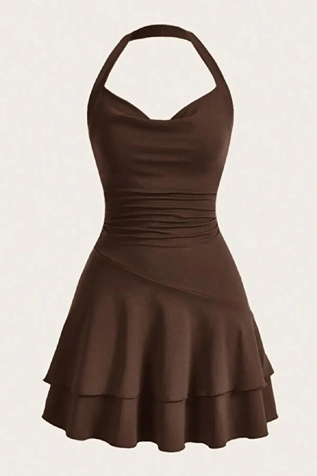 Μίνι φόρεμα Halterneck 5022 - 1