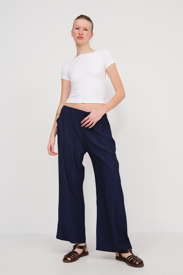 Bisiklet Yaka Basic T-shirt P0268 - 5