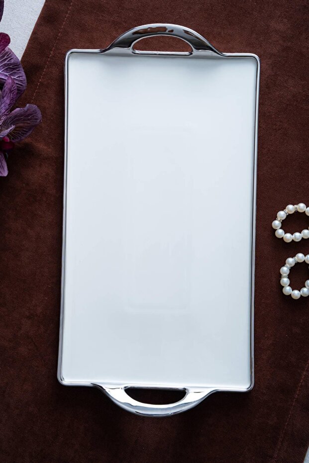 Arven Rectangular Silver Presentation Tray - 41 cm - 2