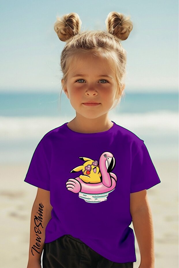 Pikachu Printed Oversize Kids T-Shirt