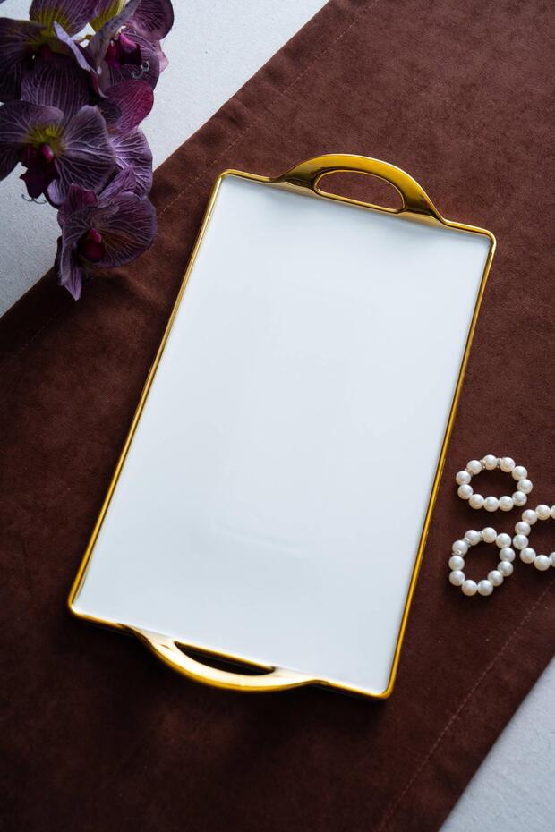 Arven Rectangular Gold Presentation Tray - 41 cm - 1