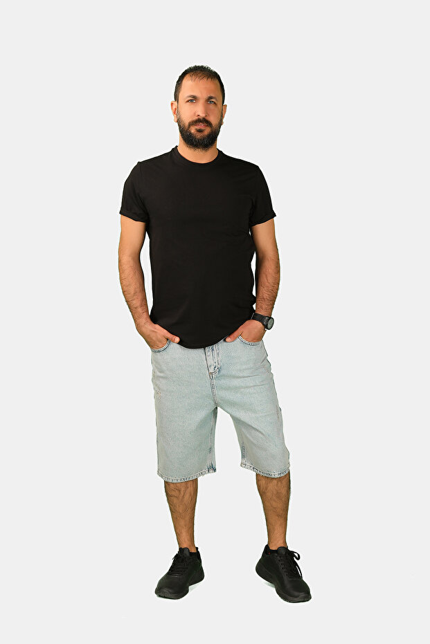 Blue Men's Low Waist Shorts