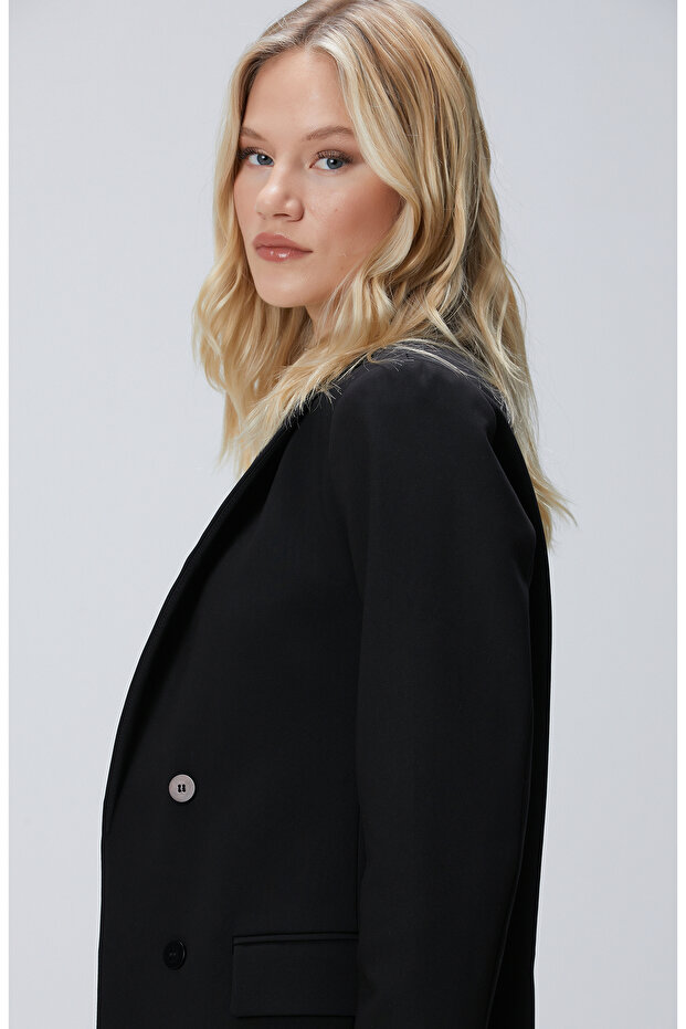 Siyah Blazer Ceket - 2