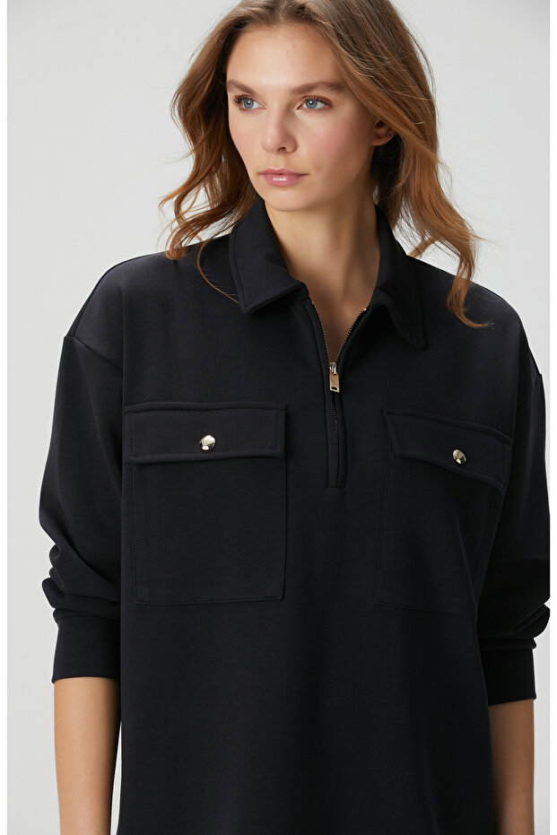 Siyah Sweatshirt - 1