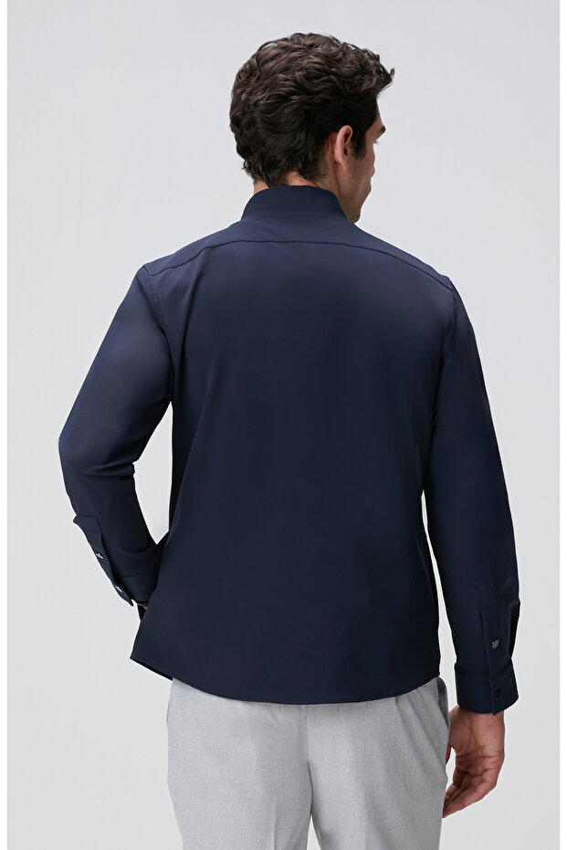 Lacivert Dış Gömlek - 5