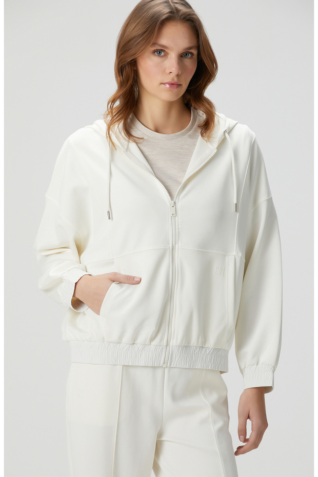 Kırık Beyaz Sweatshirt - 4