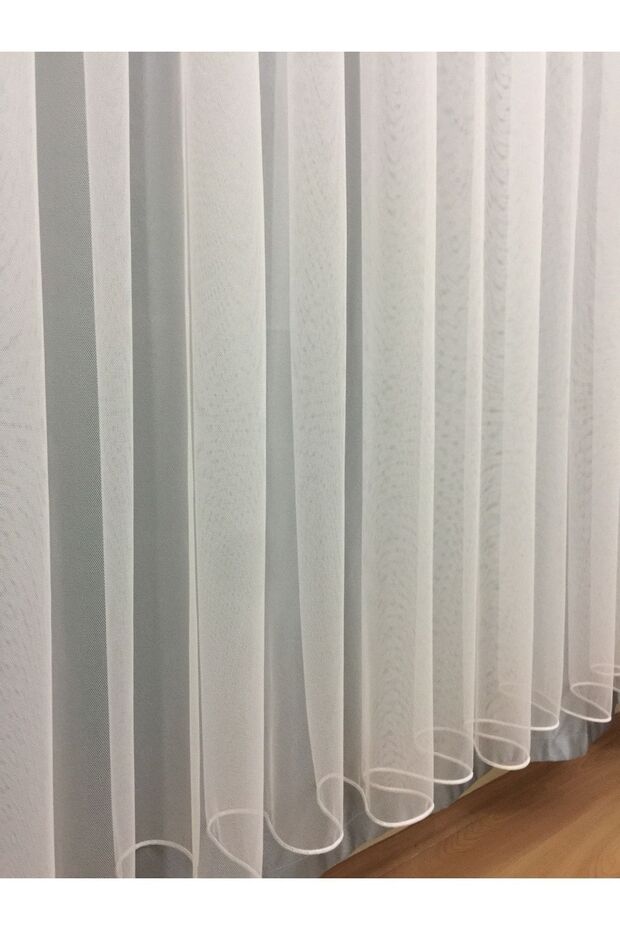 Düz Sade Grek 2 Kat Pileli Tül Perde - 1