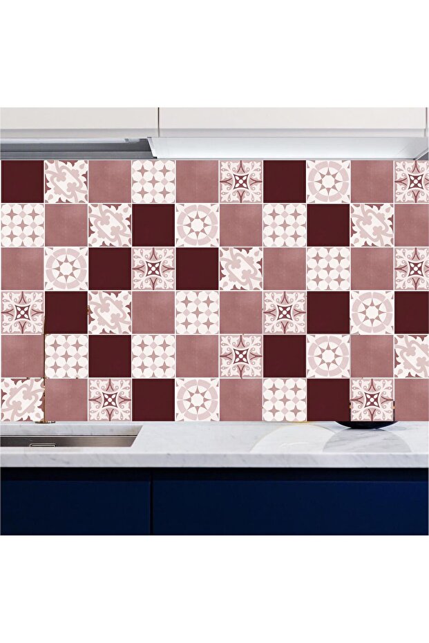Between Countertops Kitchen Self-Adhesive Foil Coating Modern Tile Pattern 60Cmx100Cm