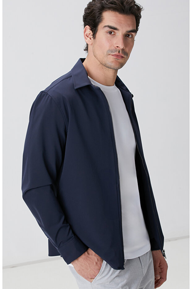 Lacivert Dış Gömlek - 2