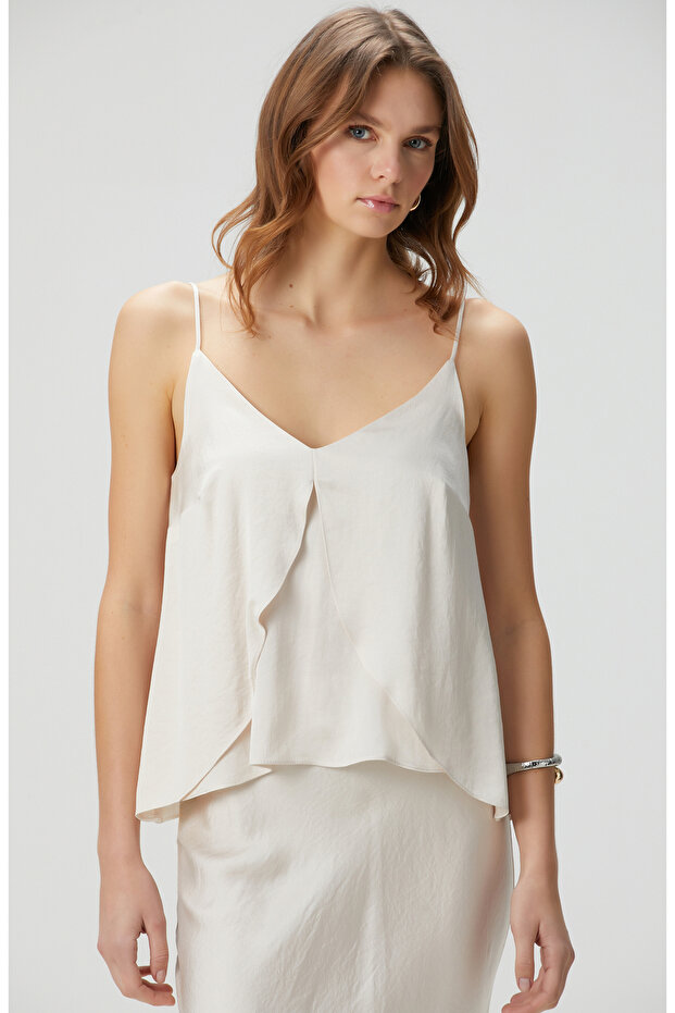 Kırık Beyaz Bluz - 4