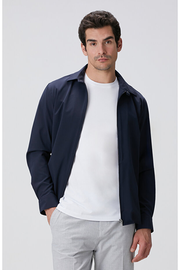 Lacivert Dış Gömlek - 1