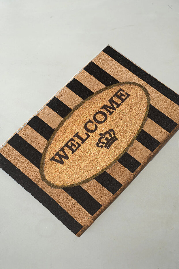 Coco Rigel 40x60 Cm Bristle Mat, Decorative Multi-Purpose Indoor and Outdoor Door Mat