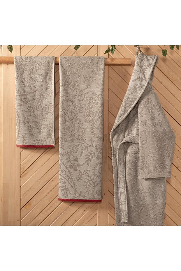 Trisha Bornoz Bej Medium Beden - 1