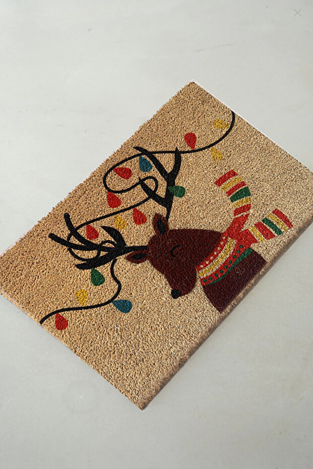 Coco Eleni 40x60 Cm Natural Koko Bristle Mat, India Natural Door Mat