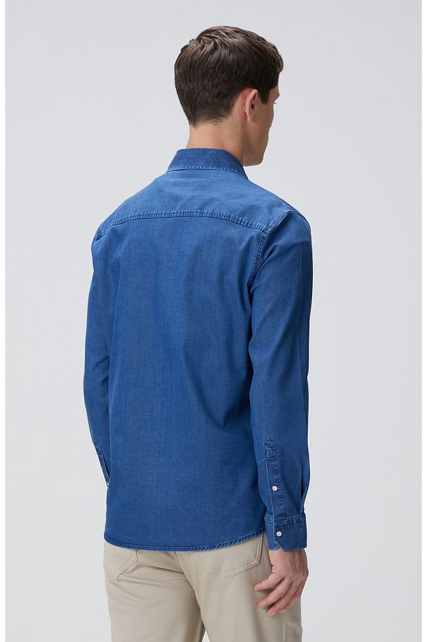Antrasit Non-Denim Gömlek - 5