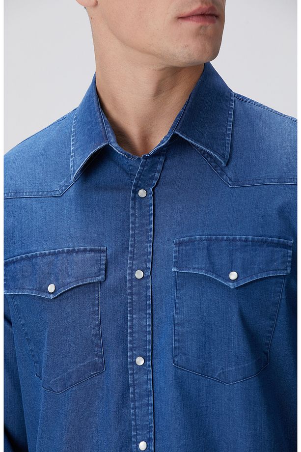 Antrasit Non-Denim Gömlek - 6