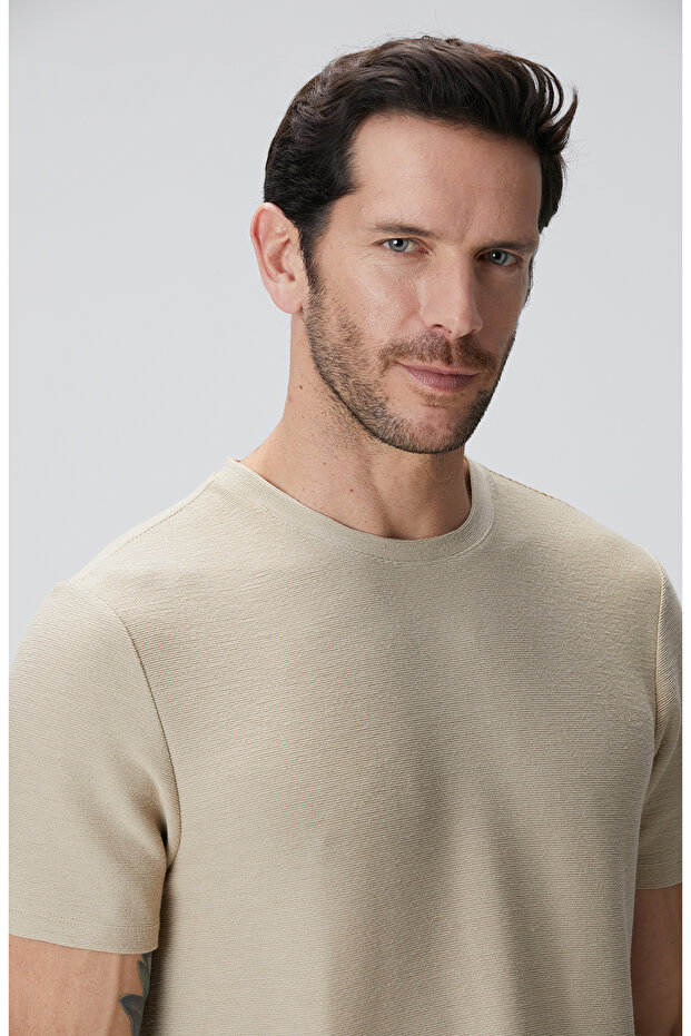 Bej T-shirt - 6