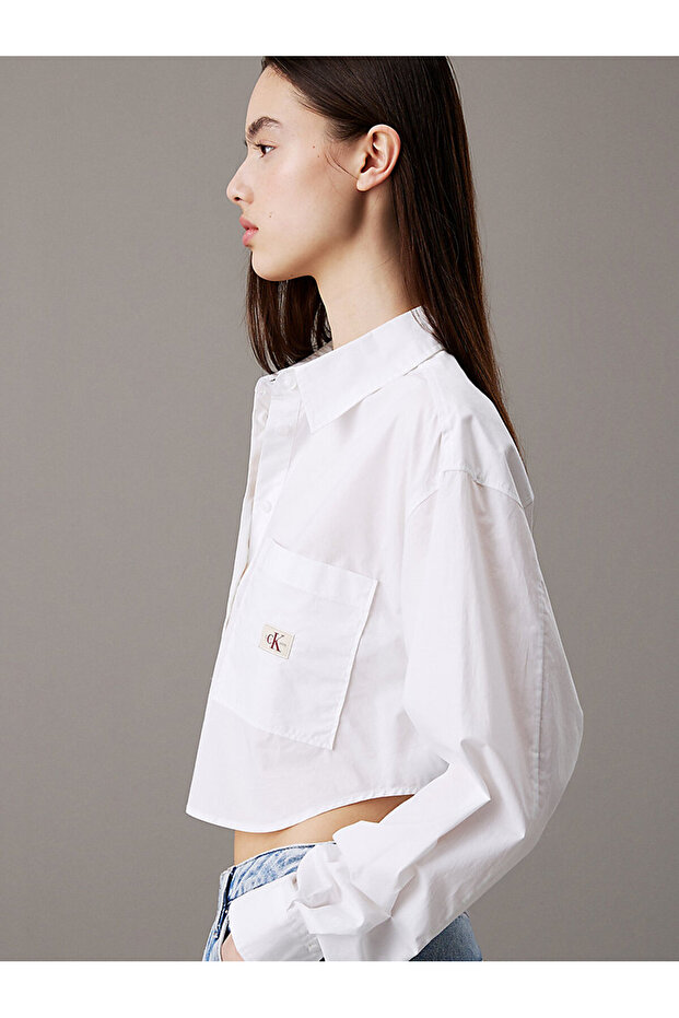 Kadın Beyaz Uzun Kollu Bluzlar - 5