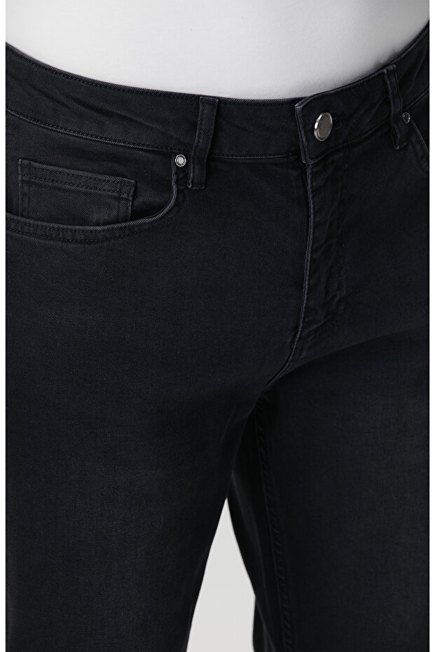 Antrasit Denim Pantolon - 4
