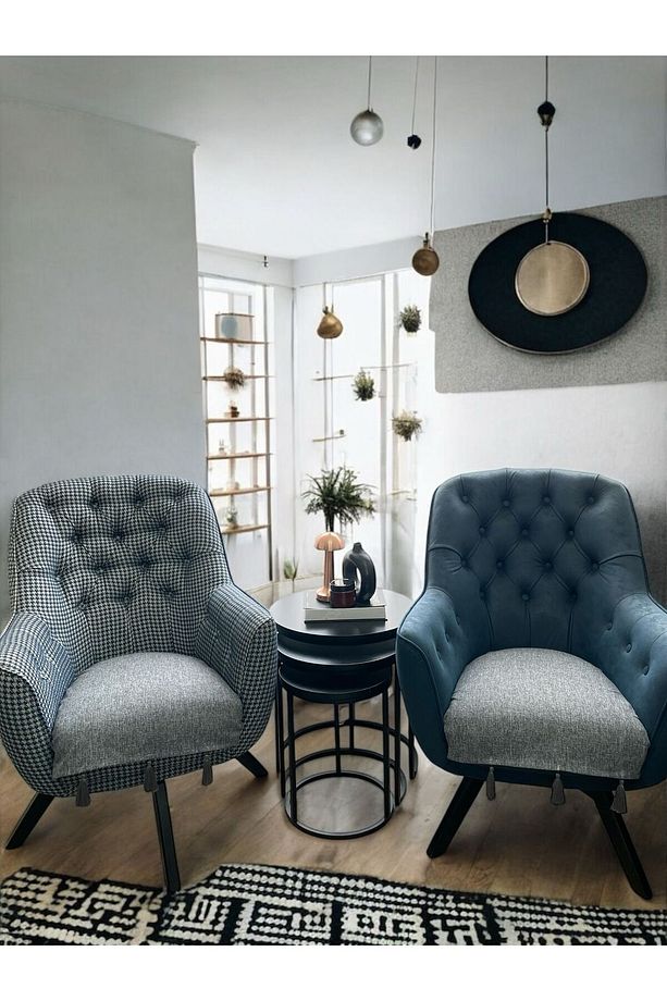 2 Adet Döşemelik Keten Kumaş Tekli Koltuk Örtüsü Püsküllü Kaymaz 70x70 Cm - 2