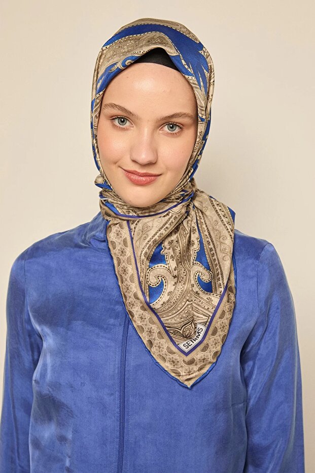 Etnik Desenli Eşarp - 1