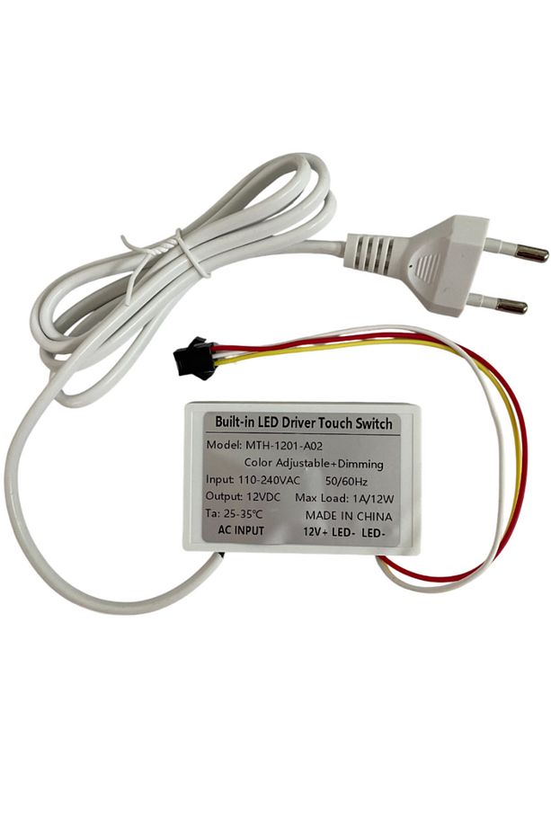 220V Girişli Renk Ayarlanabilir Dokunmatik (Touch) Ayna Arkası Sensör 12V 1A Banyo Aynası Sensörü Mo - 2