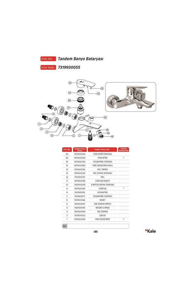 Bathroom Tandem Bath Faucet - 2